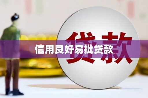 东至信用良好易批贷款