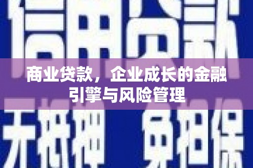 裕民商业贷款，企业成长的金融引擎与风险管理
