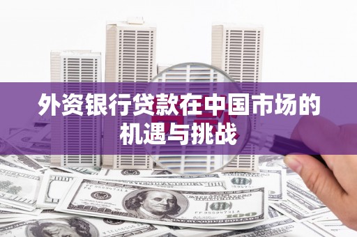 滦南外资银行贷款在中国市场的机遇与挑战