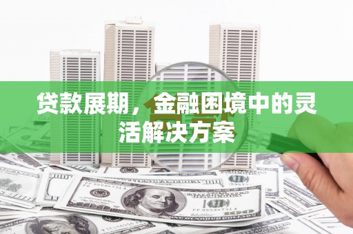 杜集贷款展期，金融困境中的灵活解决方案