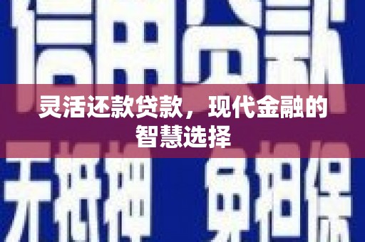 鹿草灵活还款贷款，现代金融的智慧选择