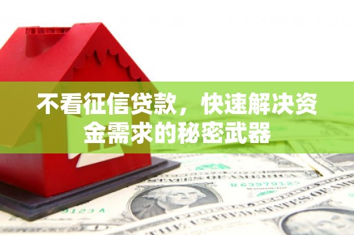 黔东南不看征信贷款，快速解决资金需求的秘密武器