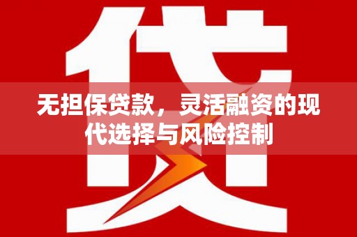 狮子无担保贷款，灵活融资的现代选择与风险控制