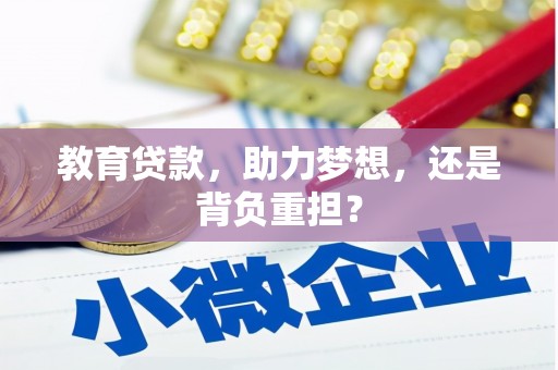 士林教育贷款，助力梦想，还是背负重担？