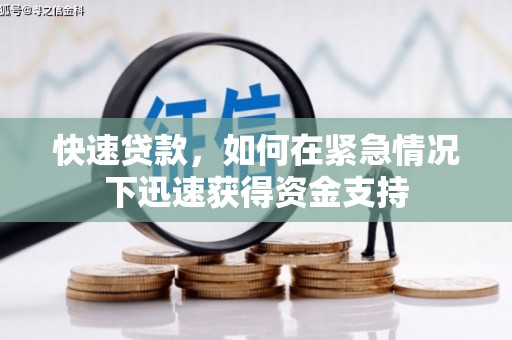 阿莲快速贷款,如何在紧急情况下迅速获得资金支持 阿莲快速贷款,如何在紧急情况下迅速获得资金支持