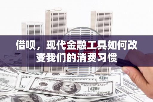 松北借呗，现代金融工具如何改变我们的消费习惯
