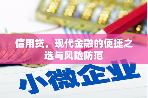 大祥信用贷，现代金融的便捷之选与风险防范