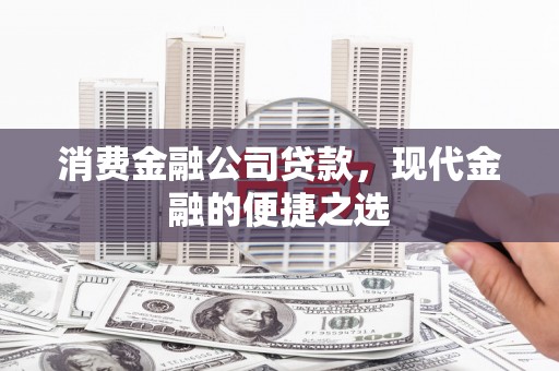 江永消费金融公司贷款，现代金融的便捷之选