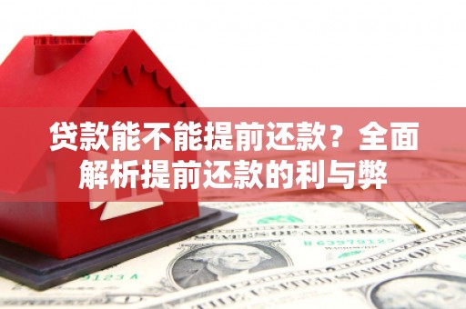 旬阳贷款能不能提前还款？全面解析提前还款的利与弊