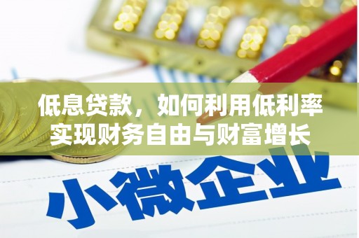 员林低息贷款，如何利用低利率实现财务自由与财富增长